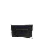 Balenciaga Black Lamb Ovis Aries Aries Clutch Bag