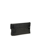 Balenciaga Black Lamb Ovis Aries Aries Clutch Bag