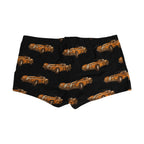 Black Car Print Swim Trunk Beachwear Swimwear