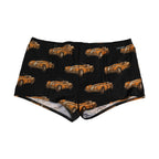 Black Car Print Swim Trunk Beachwear Swimwear