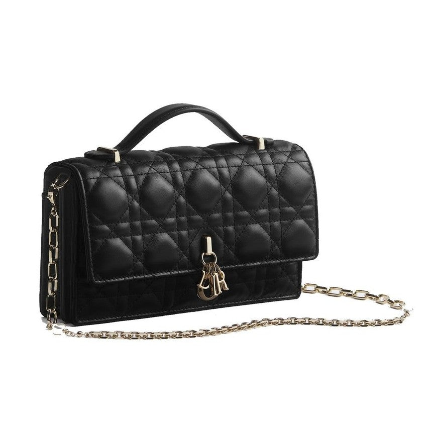 Black Leather Shoulder Bag