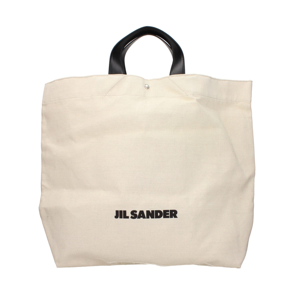 Beige Fabric Handbag