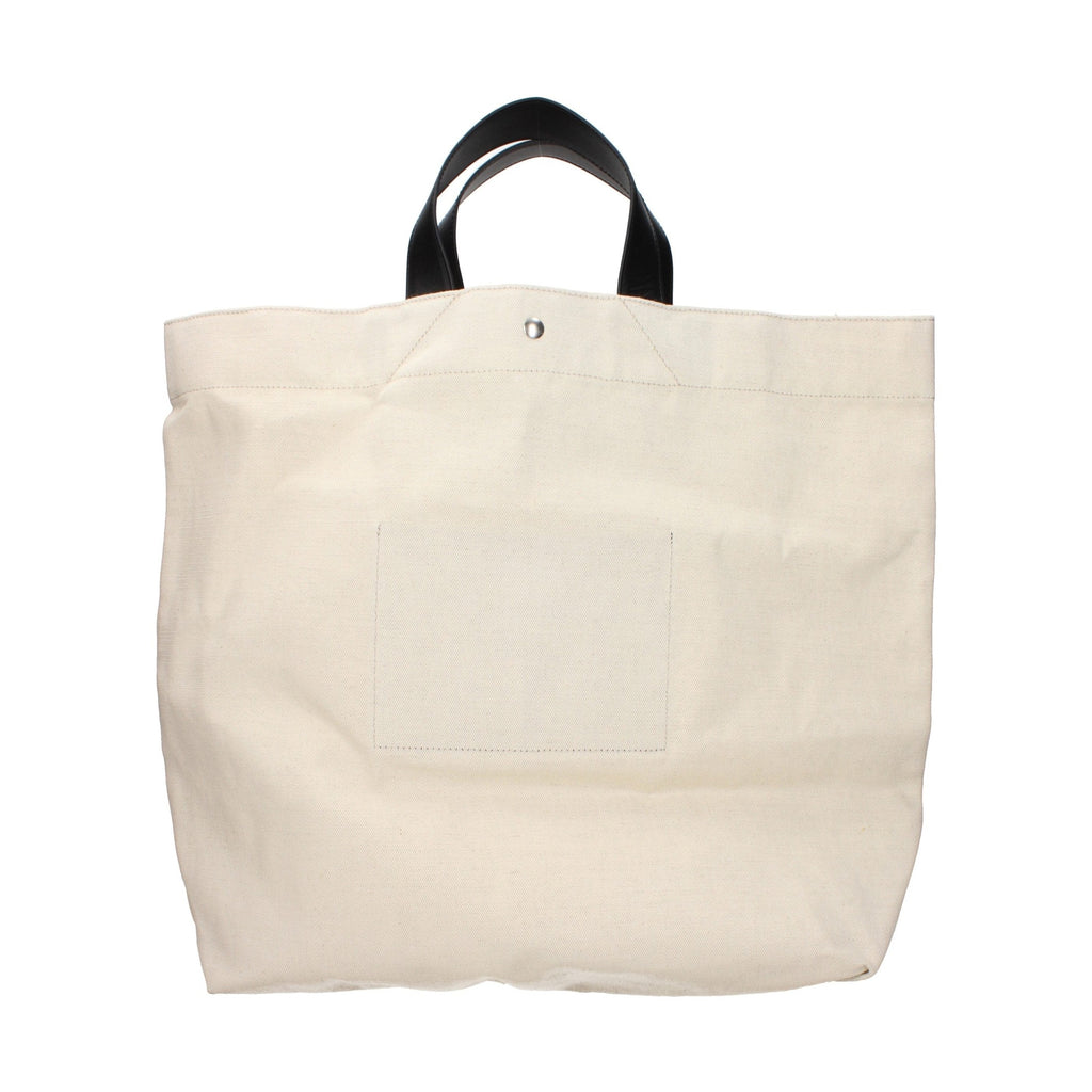 Beige Fabric Handbag
