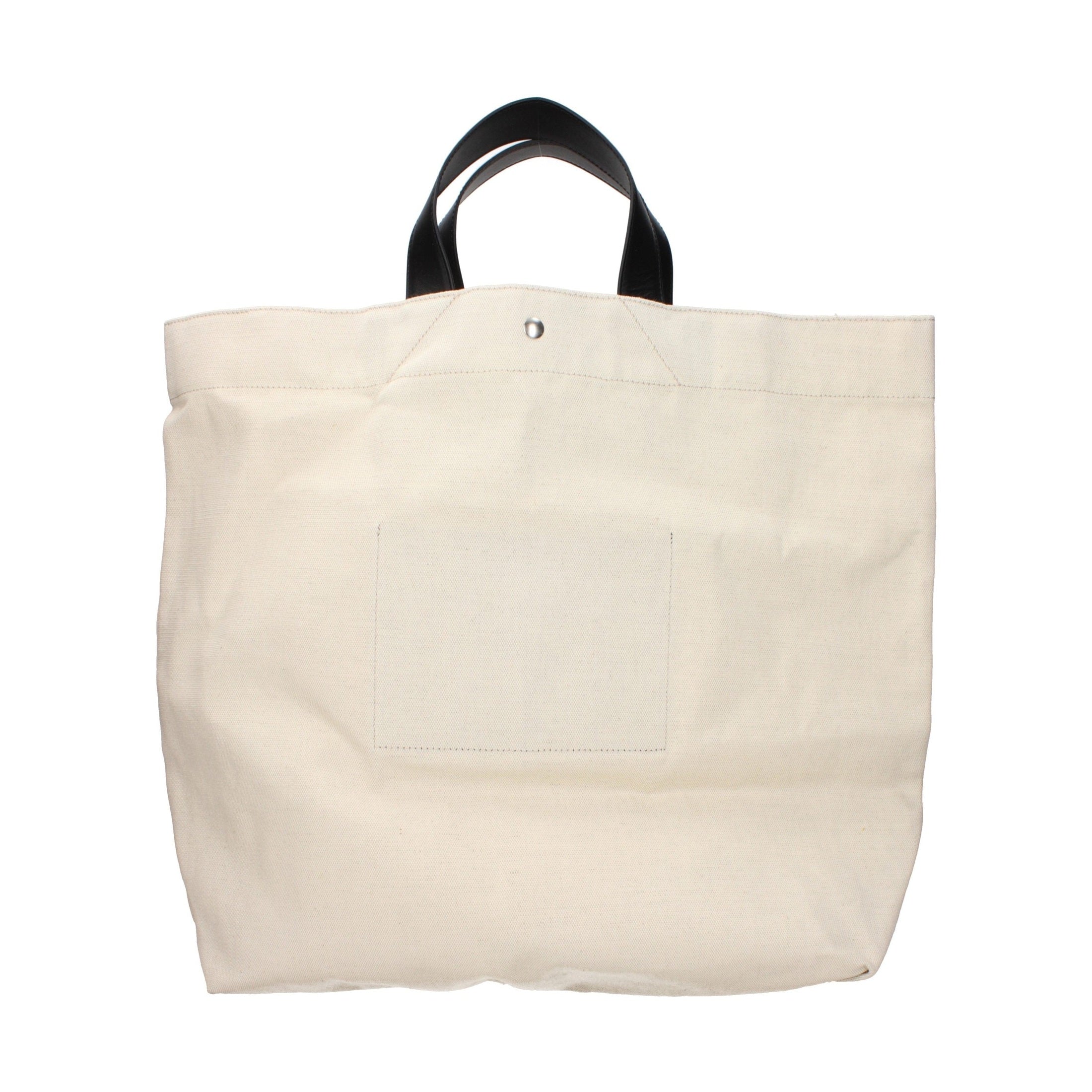 Beige Fabric Handbag