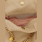 Beige Polyester Shoulder Bag