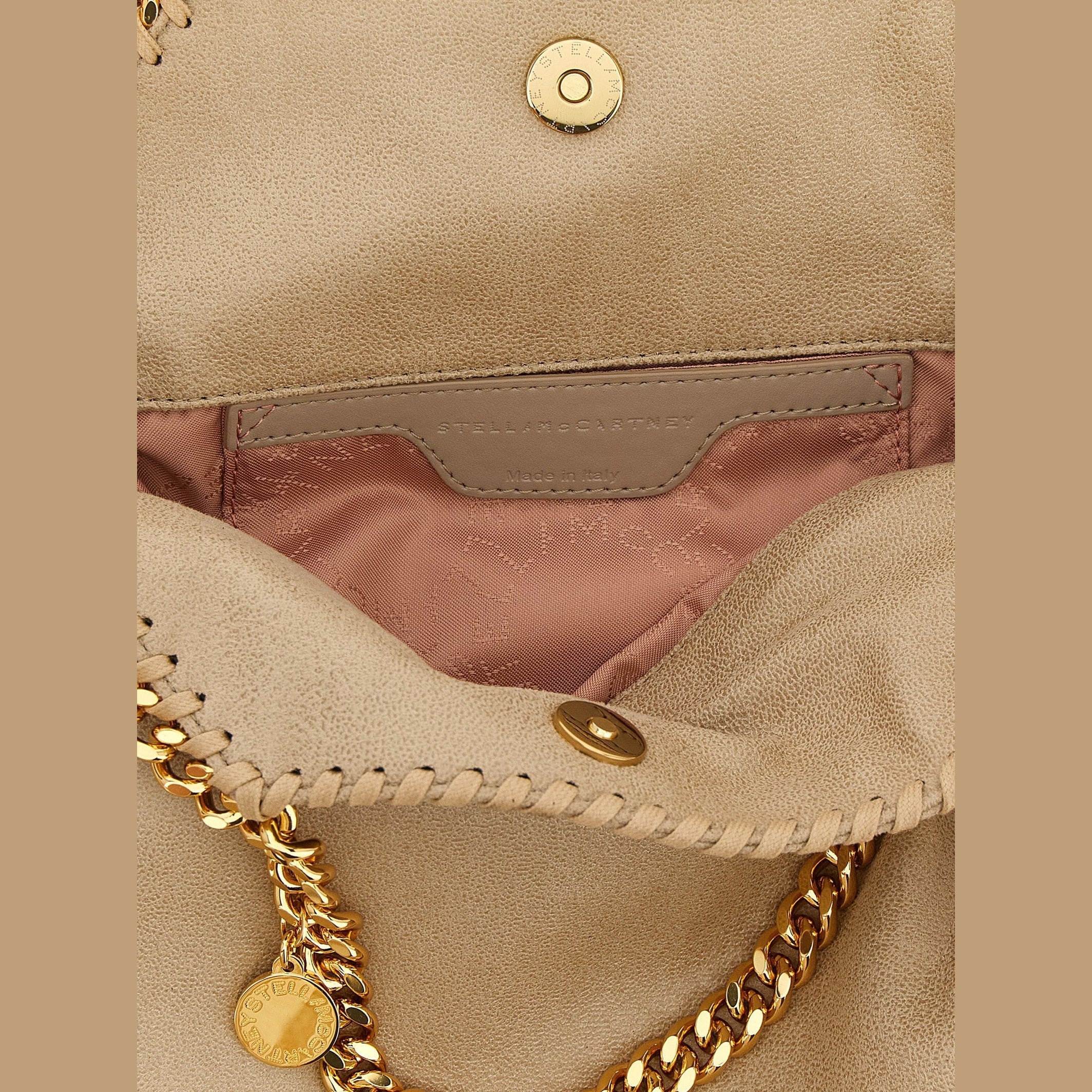 Beige Polyester Shoulder Bag