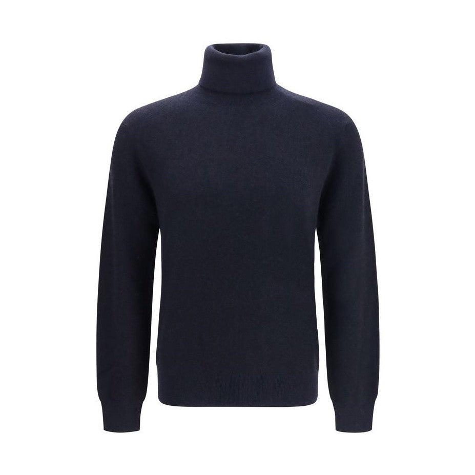 Blue Cashmere Turtleneck