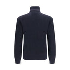 Blue Cashmere Turtleneck