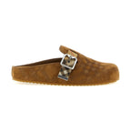 Brown Leather Clogs