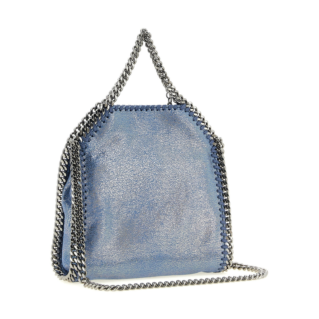 Blue Polyester Handbag