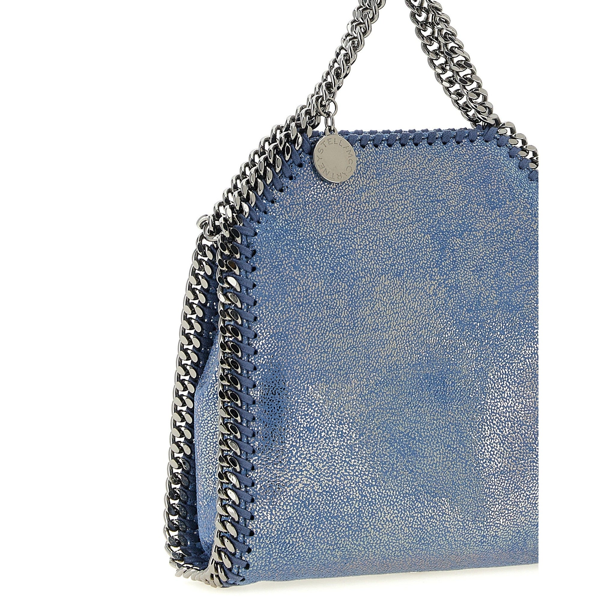 Blue Polyester Handbag