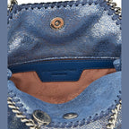 Blue Polyester Handbag