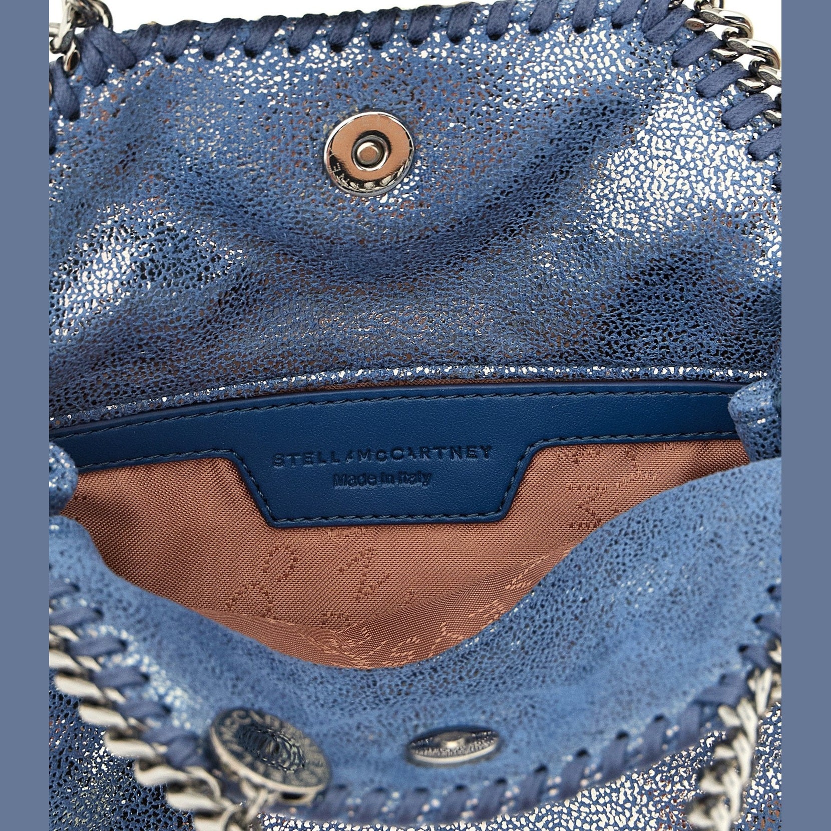 Blue Polyester Handbag