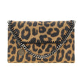 Brown Polyester Clutch Bag