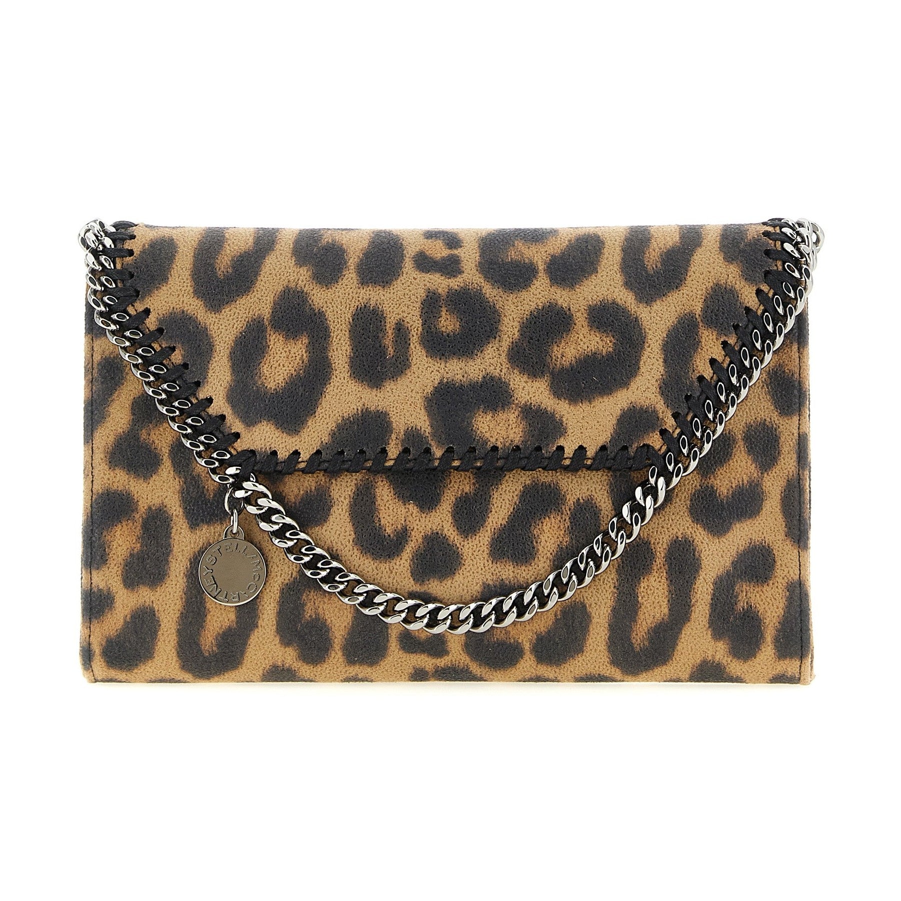 Brown Polyester Clutch Bag