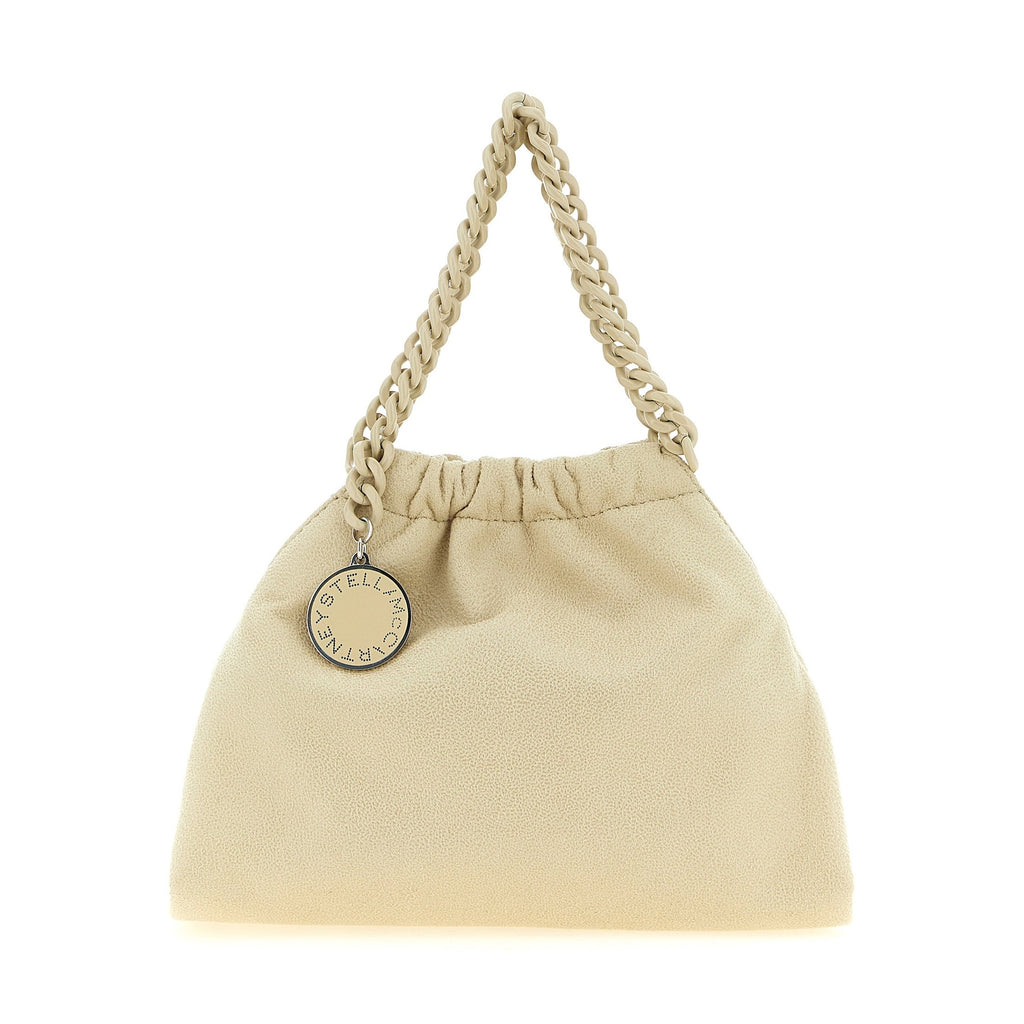 Beige Polyester Shoulder Bag