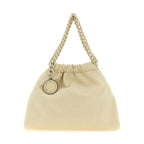 Beige Polyester Shoulder Bag