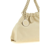 Beige Polyester Shoulder Bag