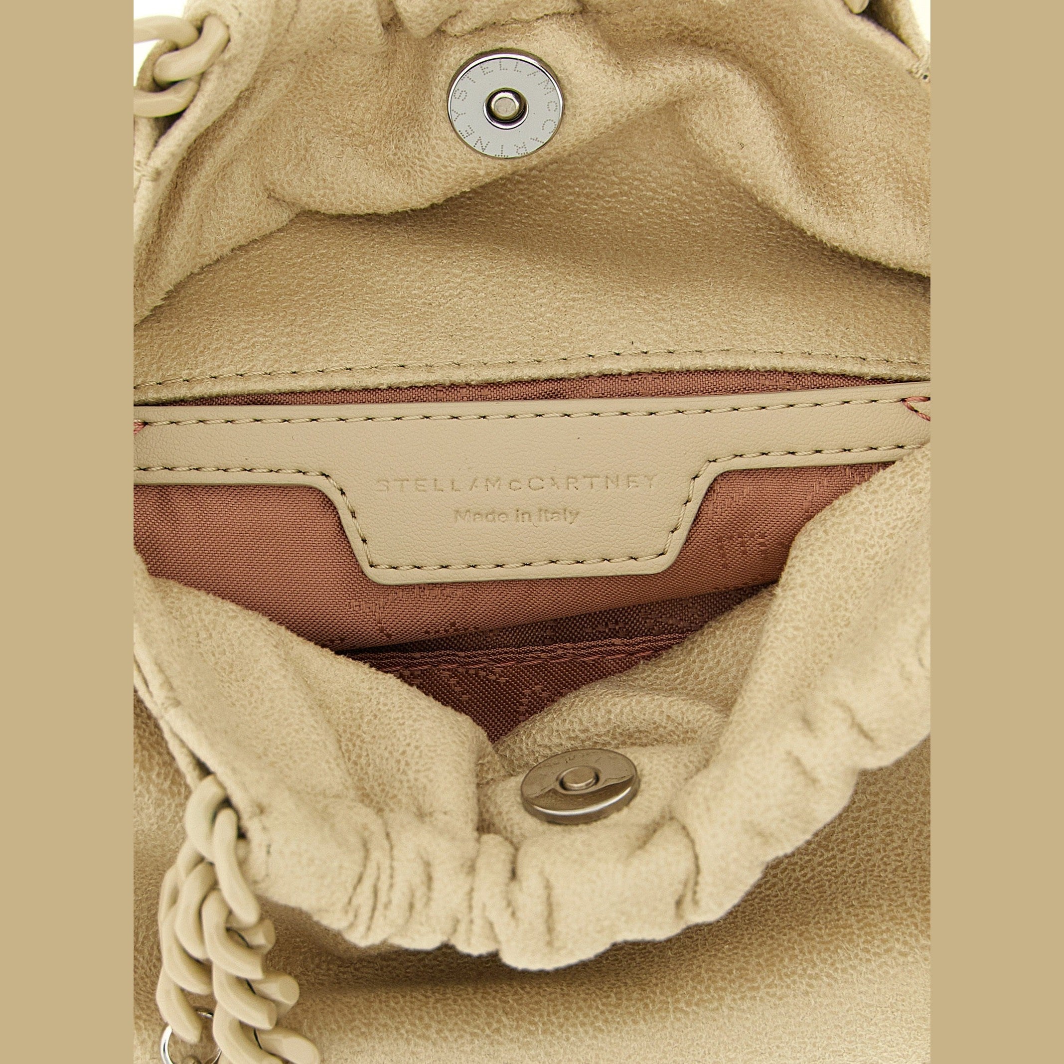 Beige Polyester Shoulder Bag