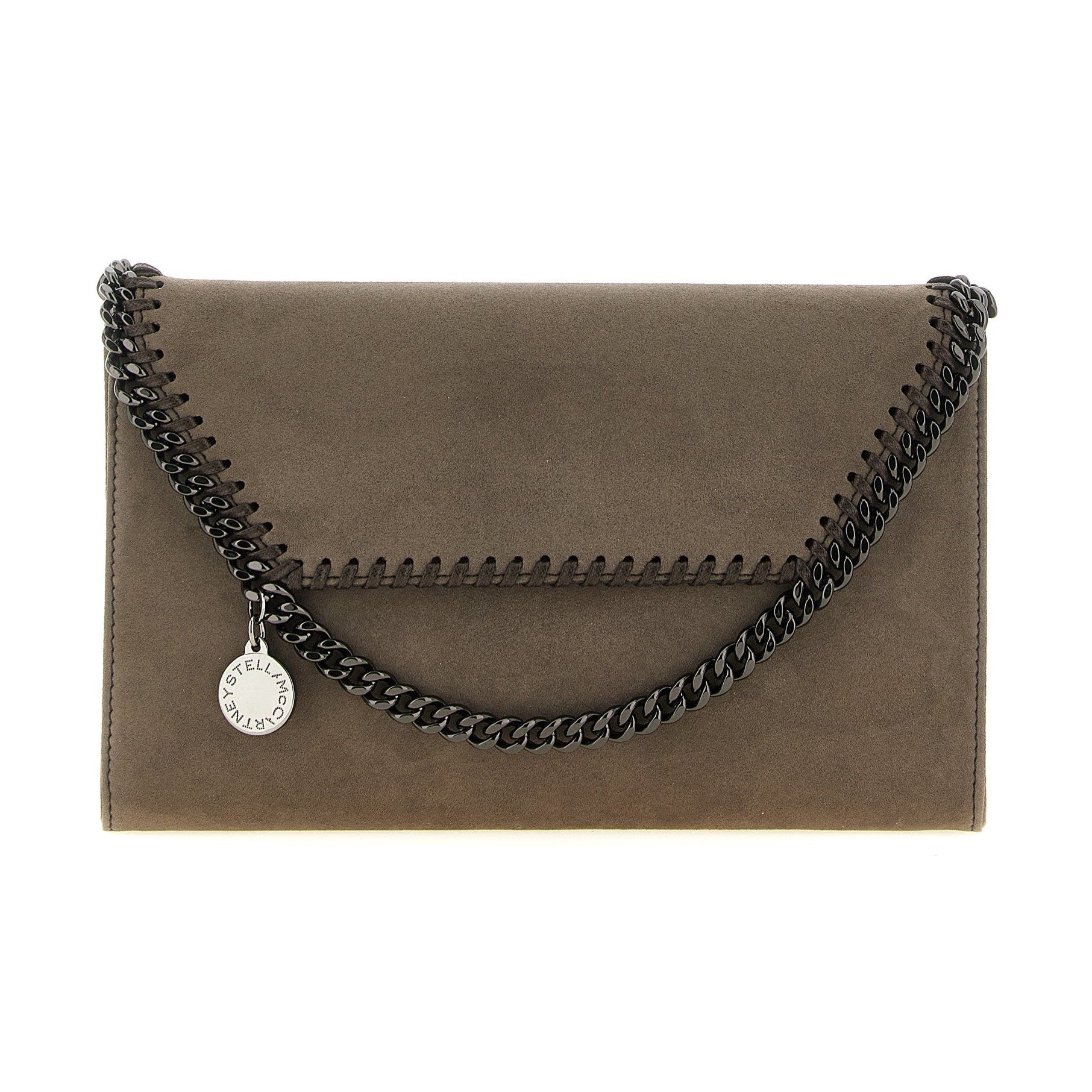 Gray Polyamide Crossbody Bag