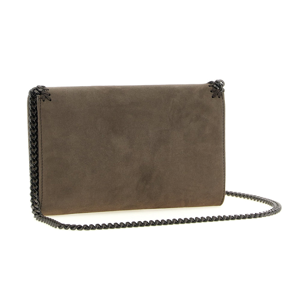 Gray Polyamide Crossbody Bag