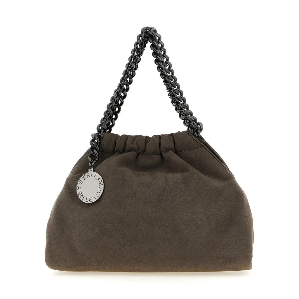 Gray Polyamide Crossbody Bag