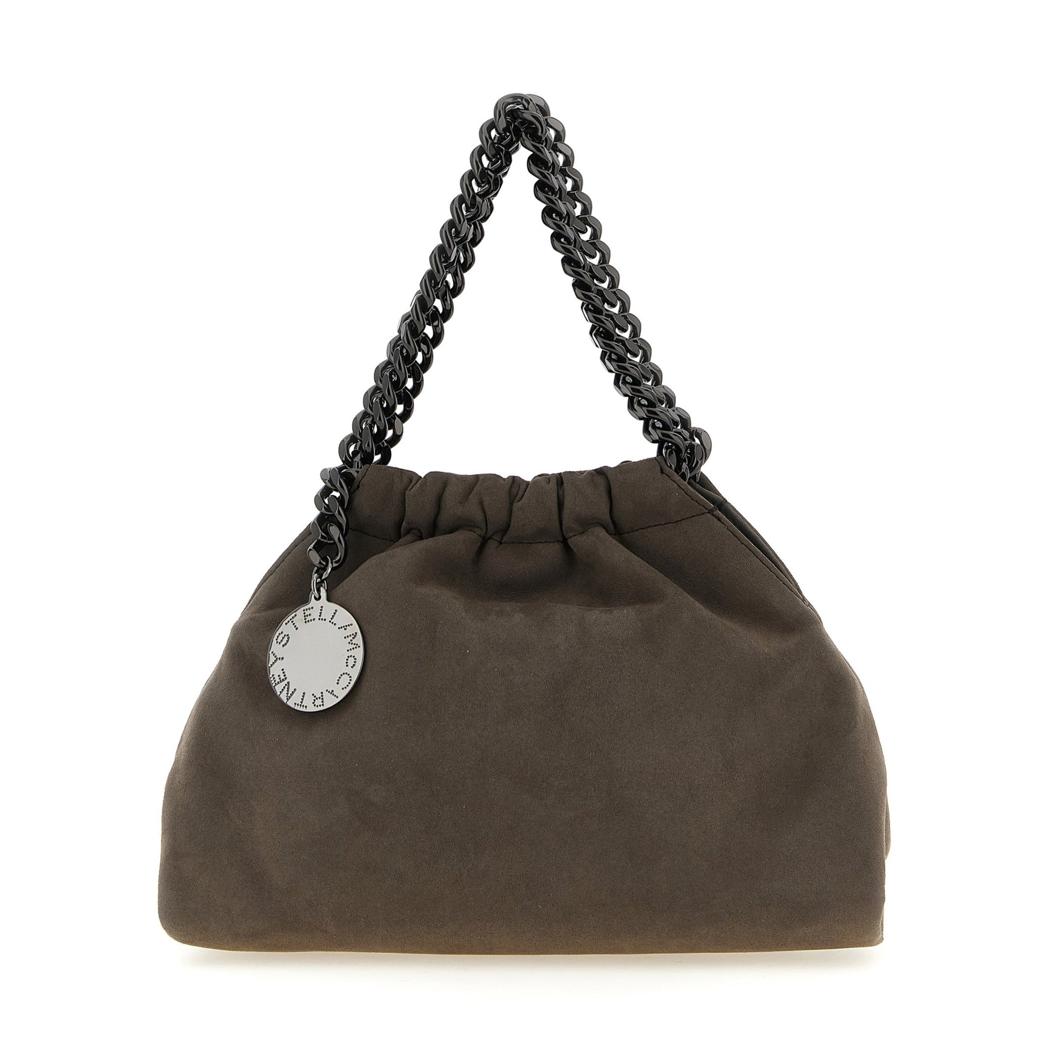 Gray Polyamide Crossbody Bag