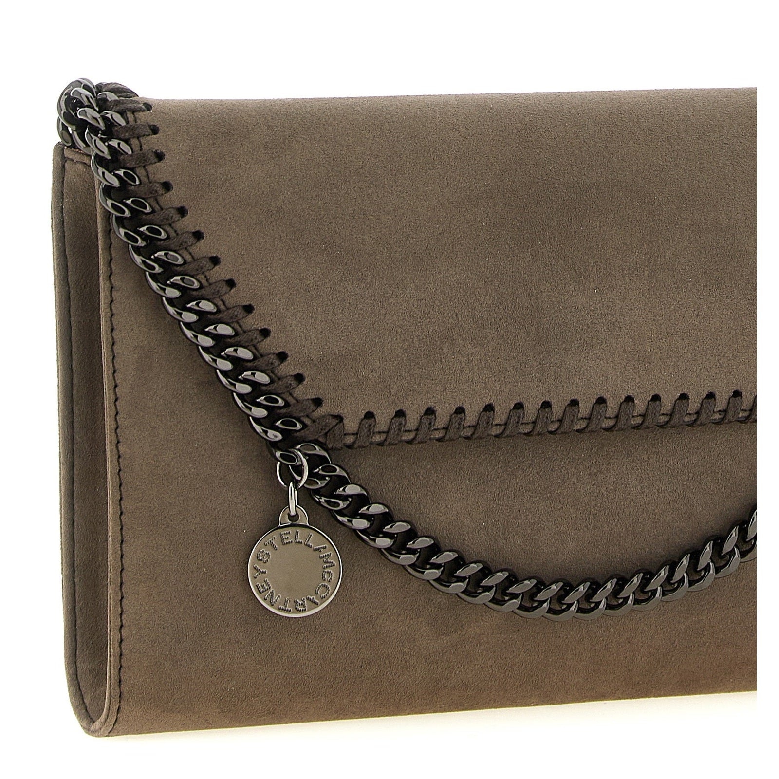 Gray Polyamide Crossbody Bag