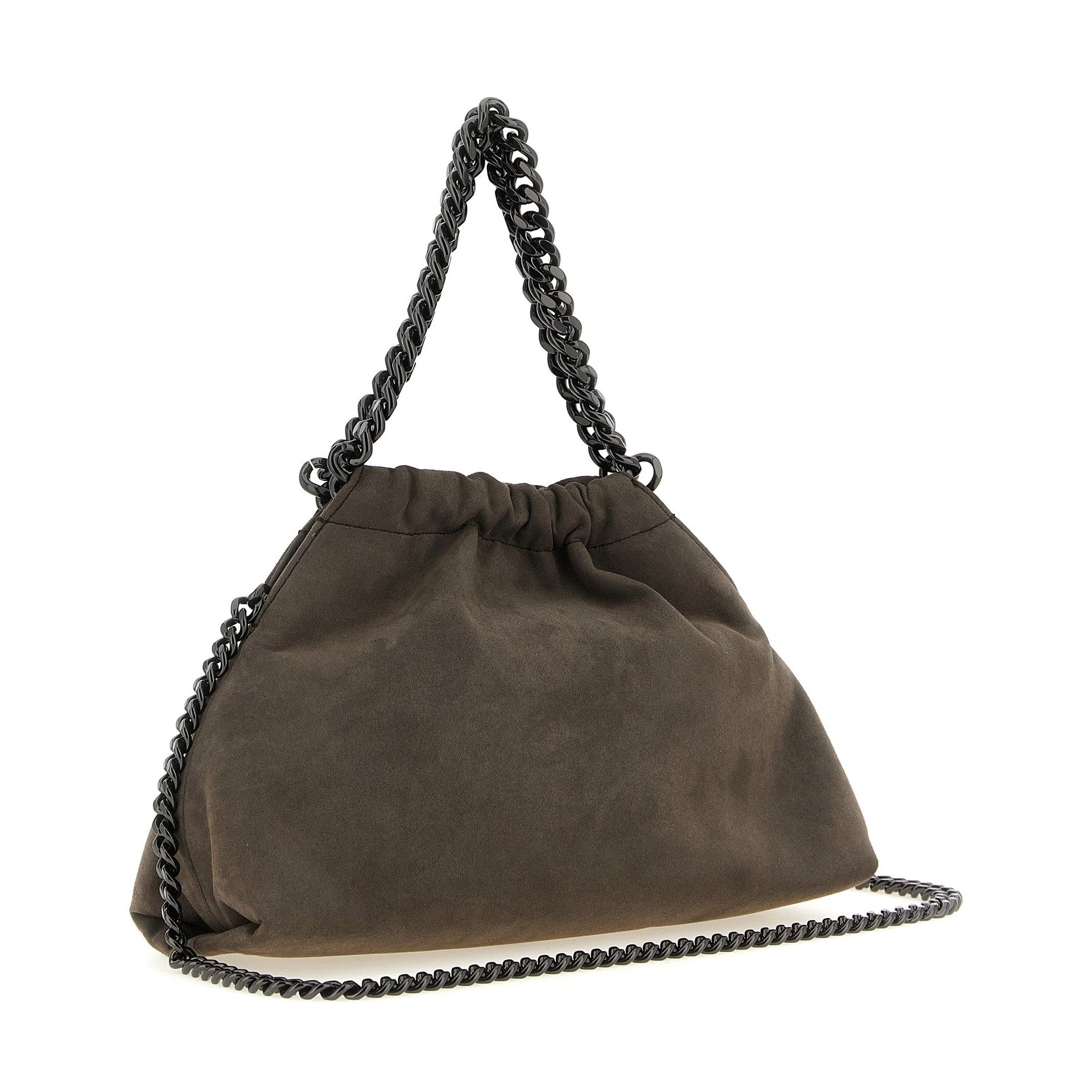 Gray Polyamide Crossbody Bag
