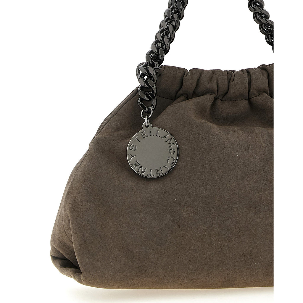 Gray Polyamide Crossbody Bag