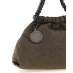 Gray Polyamide Crossbody Bag