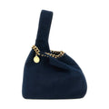 Blue Polyamide Handbag