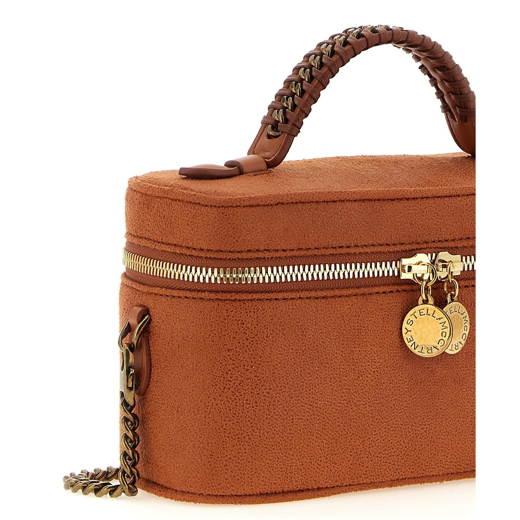 Orange Polyester Crossbody Bag