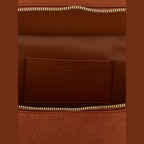 Orange Polyester Crossbody Bag