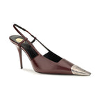 Bordeaux Calf Leather Bos Taurus High Heel Pumps