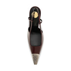 Bordeaux Calf Leather Bos Taurus High Heel Pumps
