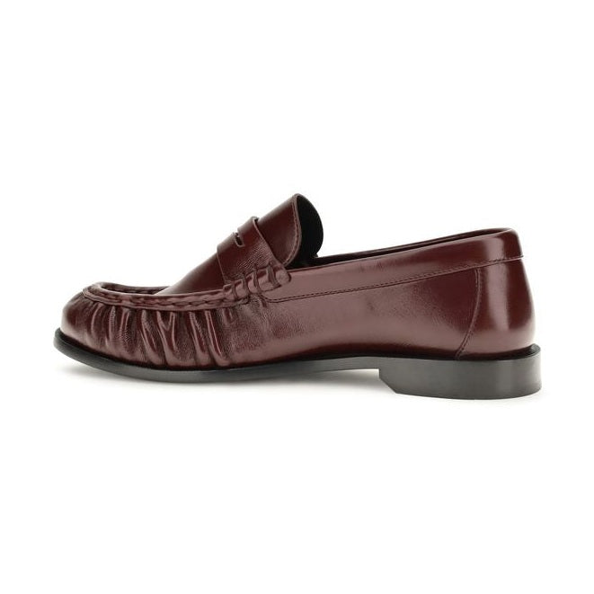 Bordeaux Lamb Ovis Aries Aries Slip-On Loafers