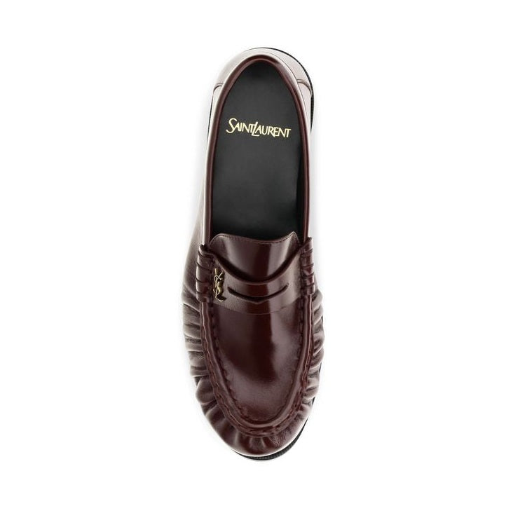 Bordeaux Lamb Ovis Aries Aries Slip-On Loafers