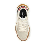 Beige Polyamide Athletic Sneakers