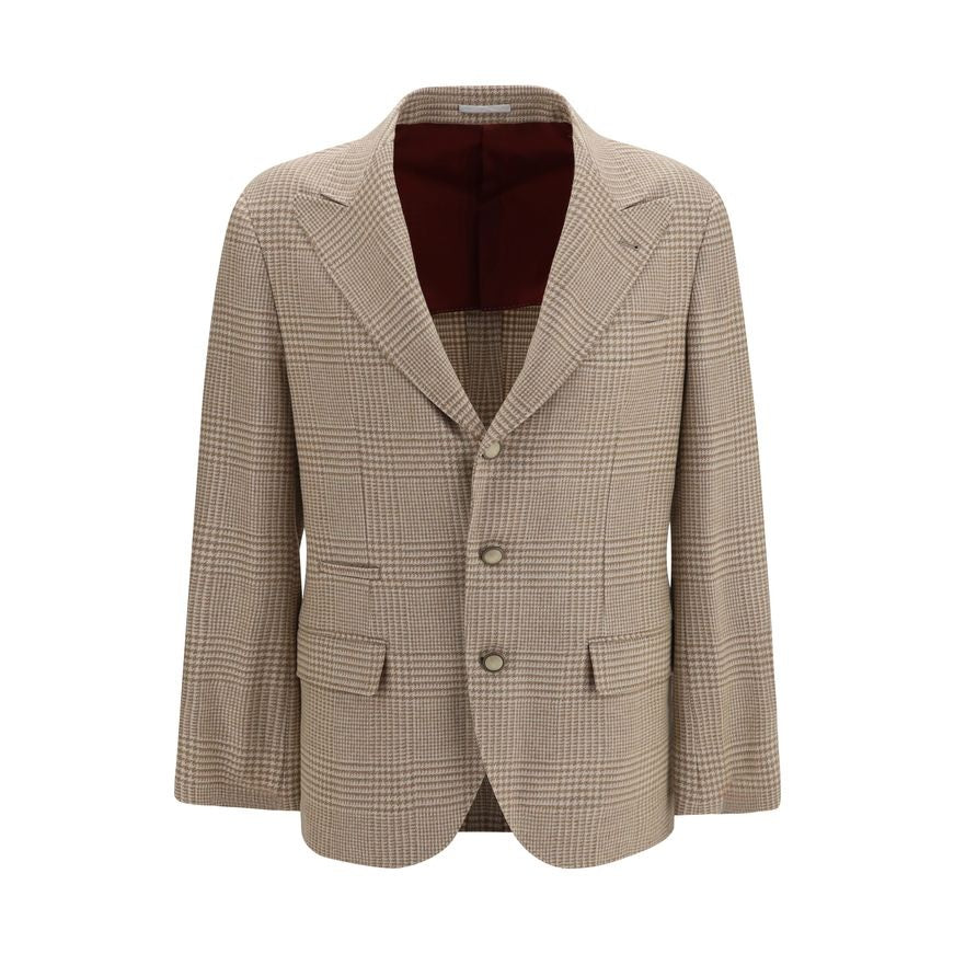 Beige Cotton Blazer