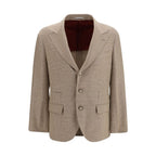Beige Cotton Blazer