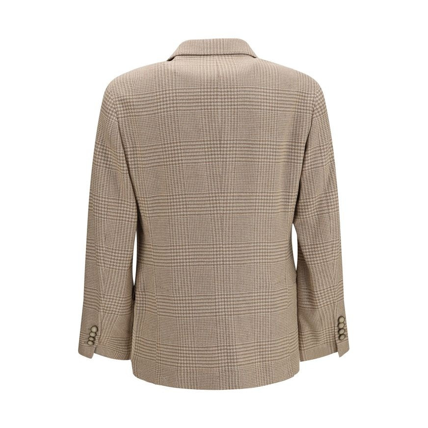 Beige Cotton Blazer