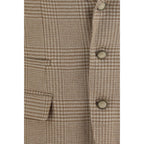 Beige Cotton Blazer
