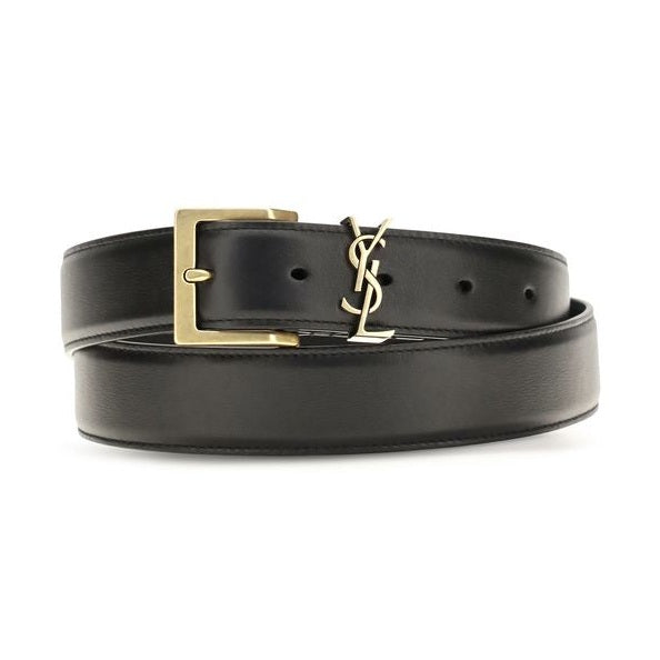 Black Calf Leather Bos Taurus Regular Belt