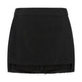 Black Ramie Long Skirt