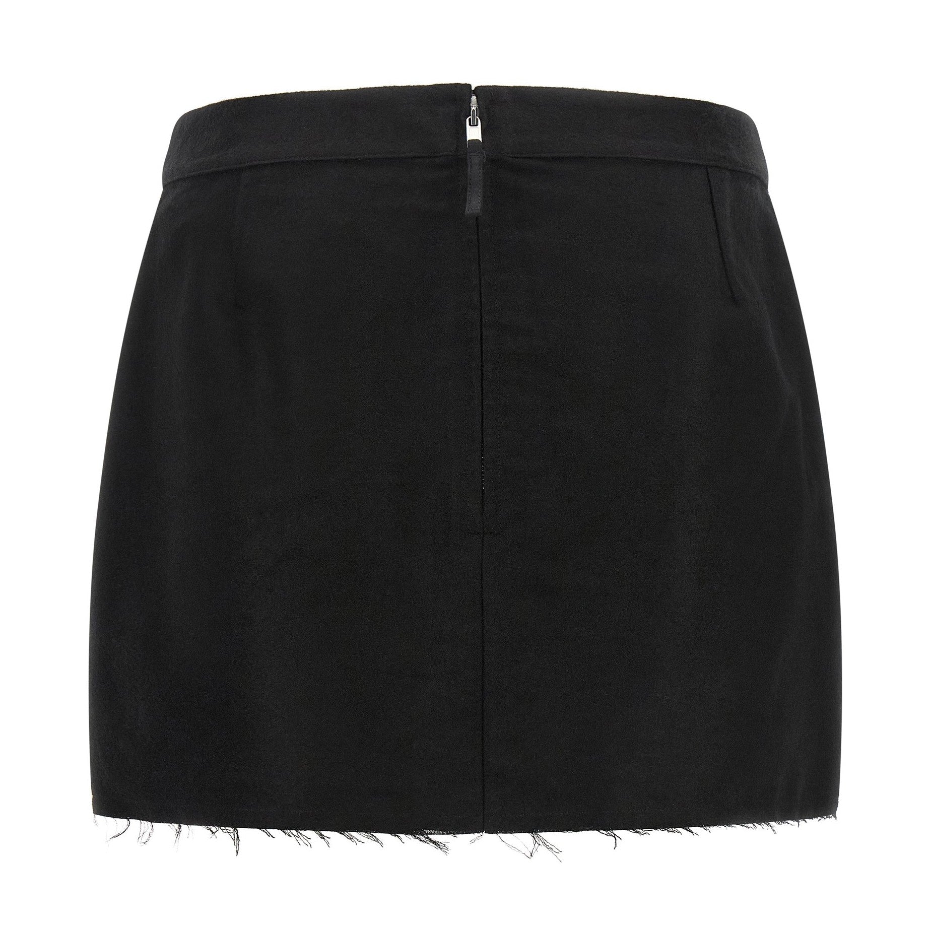 Black Ramie Long Skirt