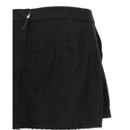 Black Ramie Long Skirt