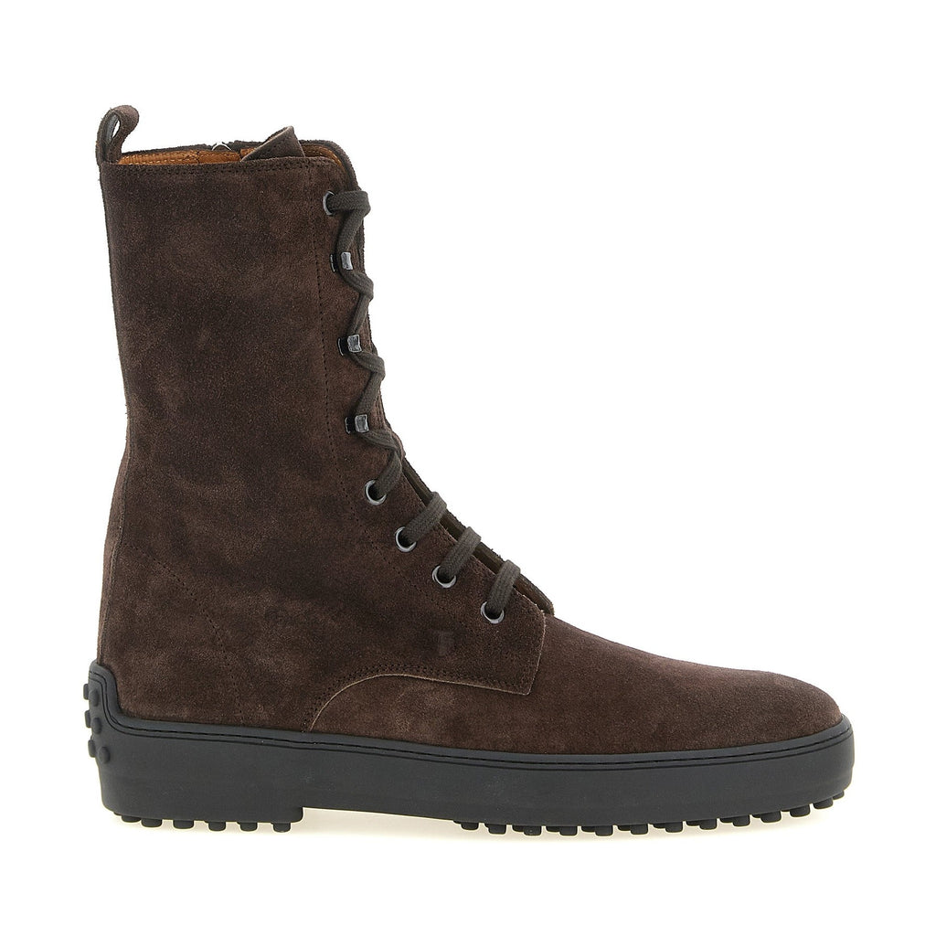 Brown Calfskin Ankle Boots