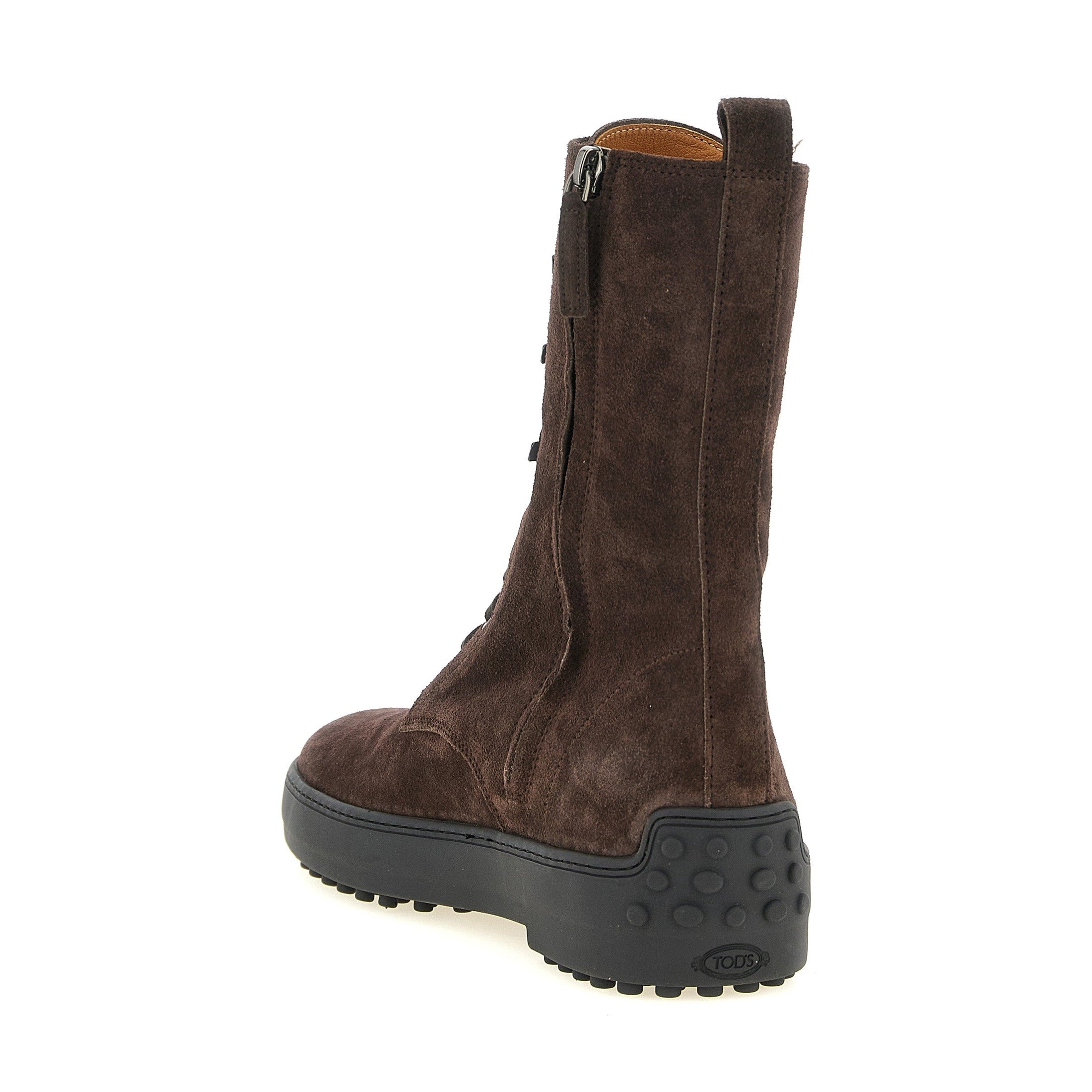 Brown Calfskin Ankle Boots