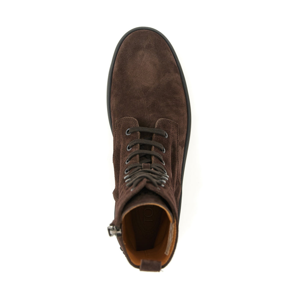 Brown Calfskin Ankle Boots
